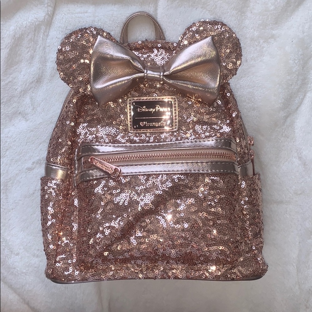 NEW Rose Gold Disney Backpack